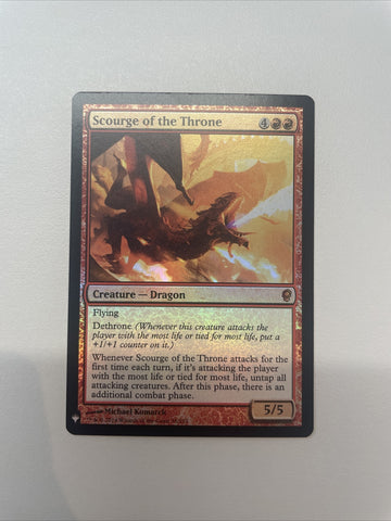 Scourge Of The Throne - Conspiracy Mystery Booster FOIL Excellent Magic MTG