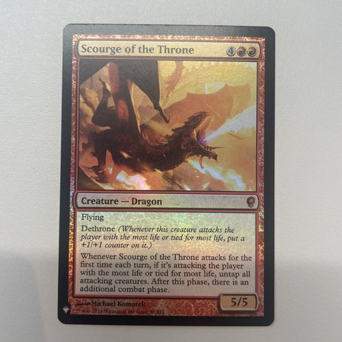Scourge Of The Throne - Conspiracy Mystery Booster FOIL Excellent Magic MTG