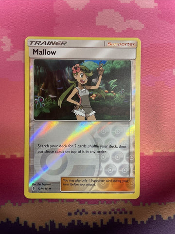 Pokemon Card Mallow Guardians Rising Reverse Holo 127/145 NM