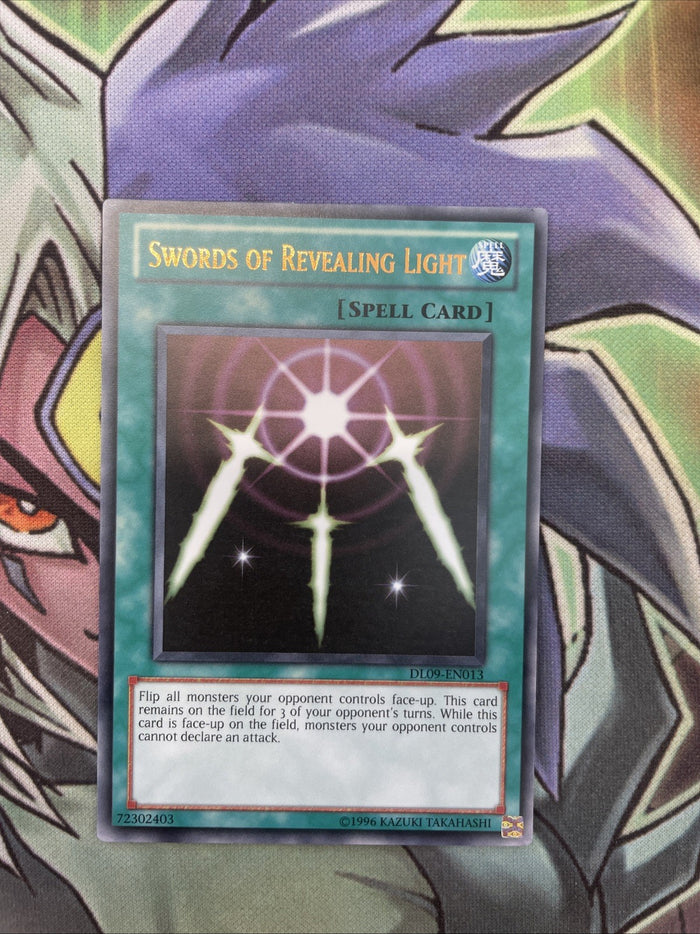 DL09-EN013 Swords Of Revealing Light Brown/Gold Rare UNL Edition NM Yugioh Card