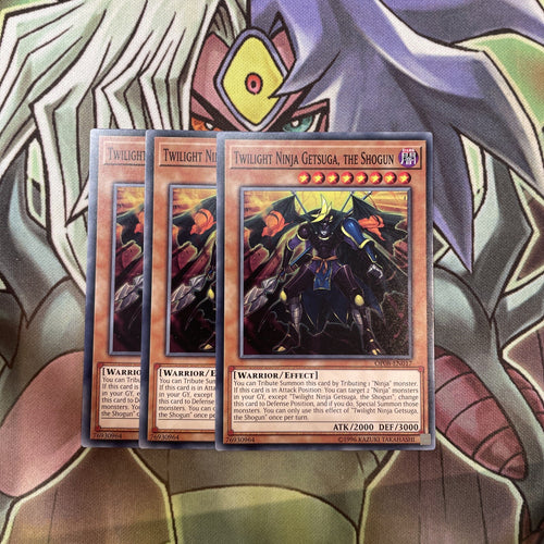 OP08-EN017 Twilight Ninja Getsuga, The Shogun x3 Excellent Condition Yugioh