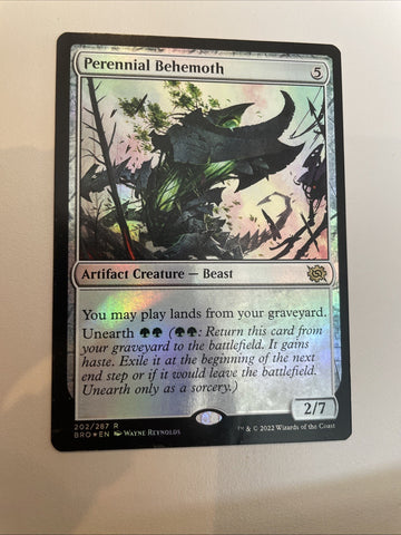 Perennial Behemoth FOIL The Brothers War Excellent Magic MTG