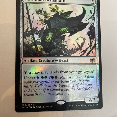 Perennial Behemoth FOIL The Brothers War Excellent Magic MTG