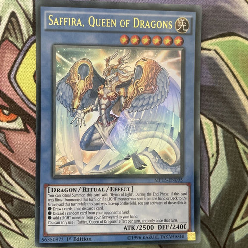 MP15-EN095 Saffira, Queen Of Dragons Ultra Rare 1st Edition NM Yugioh Card