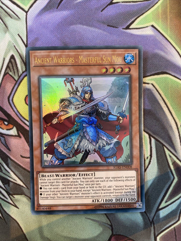 IGAS-EN008 Ancient Warriors - Masterful Sun Mou Ultra Unl Edition NM Yugioh Card