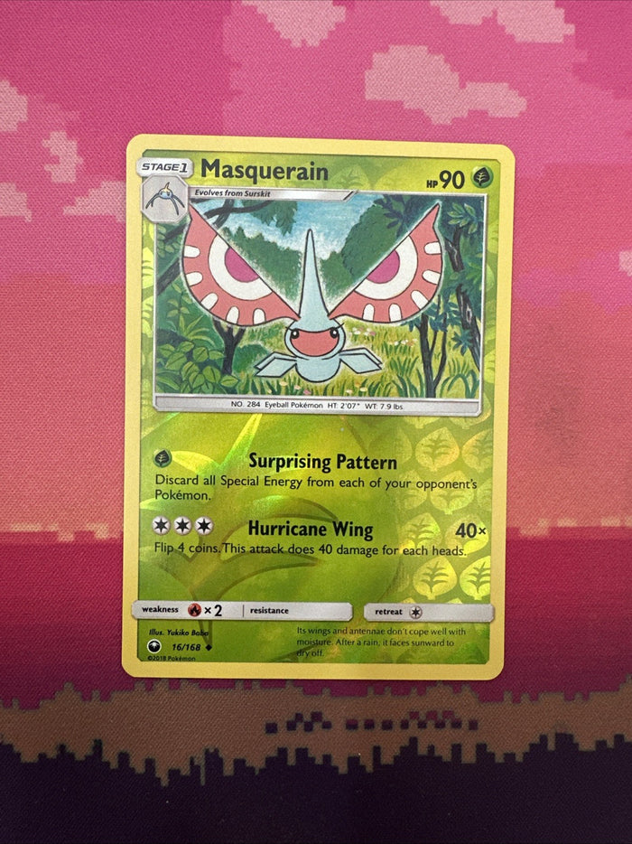 Pokemon Card Masquerain Celestial Storm Reverse Holo 16/168 Near Mint