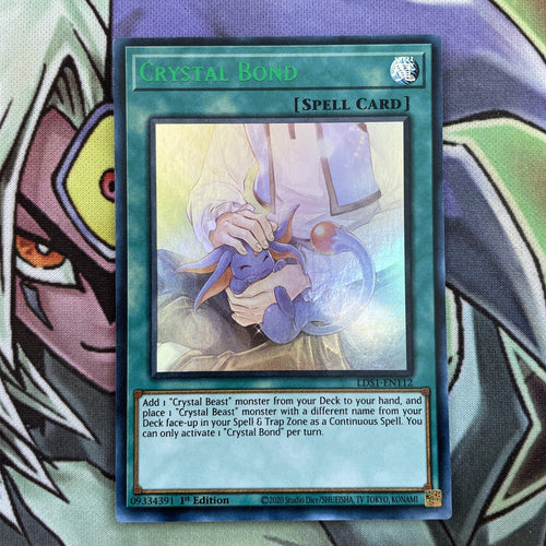 LDS1-EN112 Crystal Bond Green Ultra Rare 1st Edition NM Yugioh Card