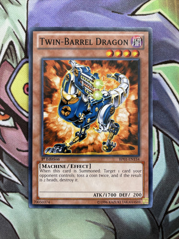 BP01-EN154 Twin-Barrel Dragon Common 1st Edition Near Mint Condition Yugioh