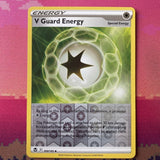 Pokemon Card V Guard Energy Silver Tempest Reverse Holo 169/195 Near Mint