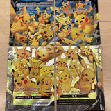 Pikachu V-Union SWSH 139 140 141 142 [Set of 4] Black Star Promo Pokemon Cards!