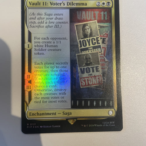 Vault 11: Voter's Dilemma FOIL - Fallout Excellent Magic MTG