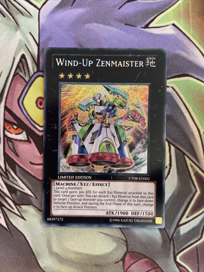 CT08-EN002 Wind-Up Zenmaister Secret Rare Limited Edition Near Mint Yugioh Card
