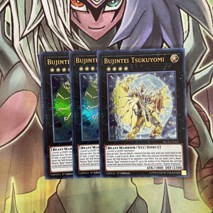 BLLR-EN069 x3 Bujintei Tsukuyomi Ultra Rare Excellent Condition Yugioh