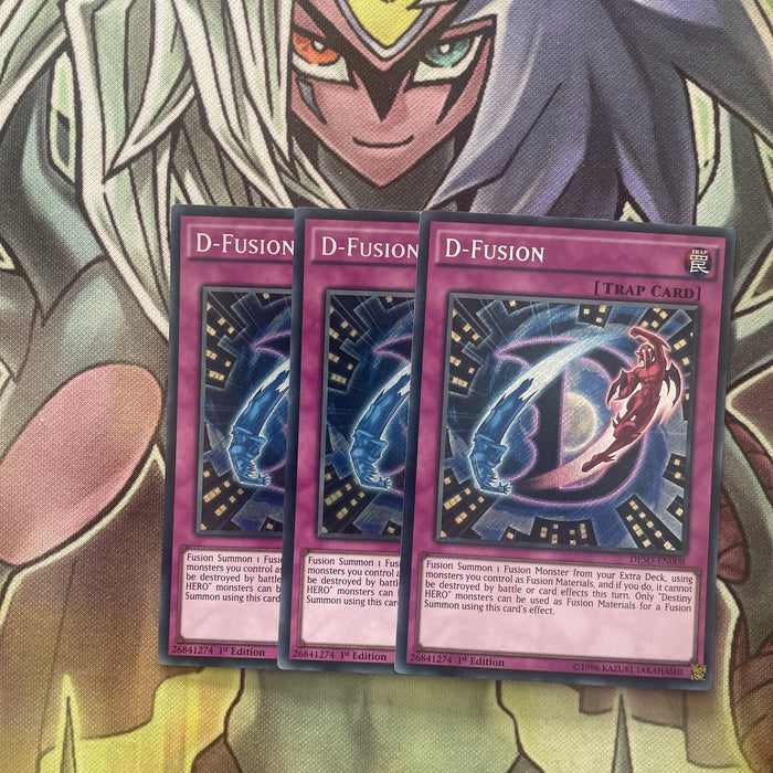 DESO-EN008 x3 D-Fusion Secret Rare Excellent Condition Yugioh