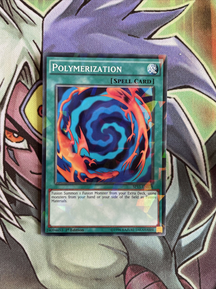 SP15-EN038 Polymerization Shatterfoil Rare 1st Edition NM Yugioh Card