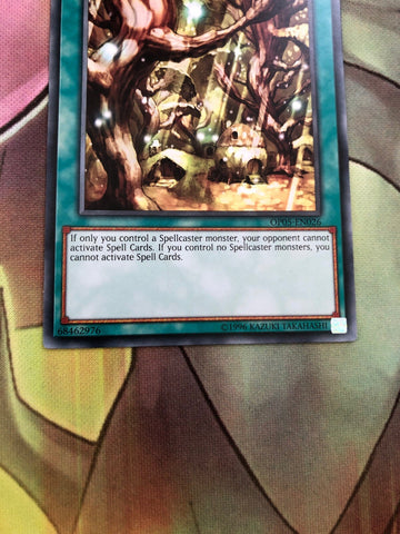 OP05-EN026 YuGiOh - Secret Village of the Spellcasters - Common (back)