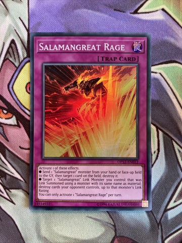 OP12-EN012 Salamangreat Rage Super Rare UNL Edition NM Yugioh Card