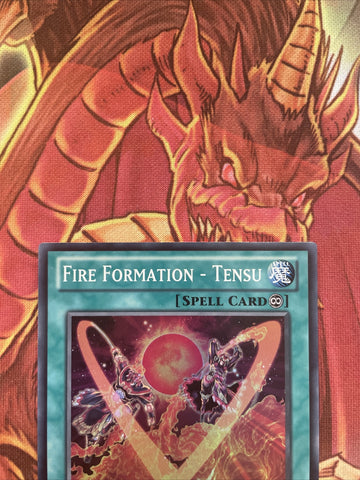 AP04-EN012 Yugioh Super Rare Fire Formation - Tensu (NM) (back)