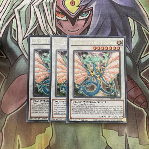 MAZE-EN050 x3 Ancient Fairy Dragon Rare Excellent Condition Yugioh