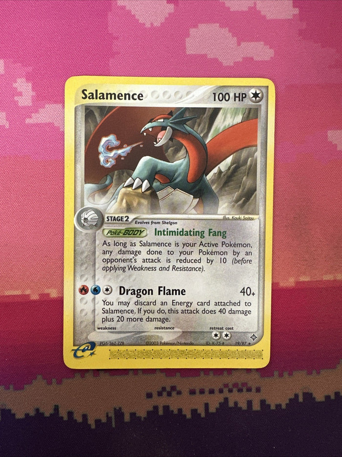 Pokemon Card Salamence EX Dragon Rare 19/97  Near Mint