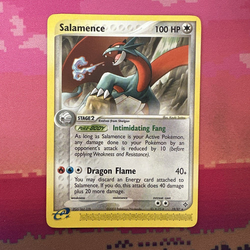 Pokemon Card Salamence EX Dragon Rare 19/97  Near Mint