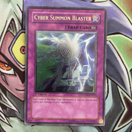 POTD-EN057 Cyber Summon Blaster Ultimate Rare 1st Edition LP Yugioh Card