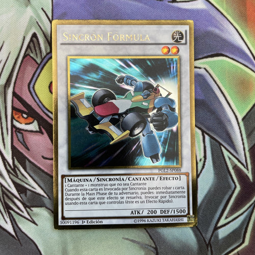 PGL2-EN088 Formula Synchron Gold Rare SPANISH 1st Edition NM Yugioh Card