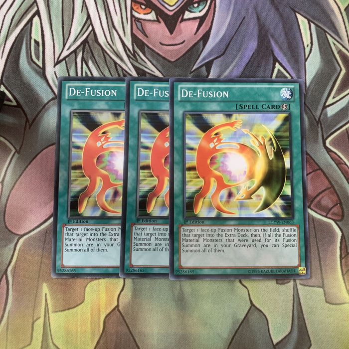 LCYW-EN063 x3 De-Fusion Common Excellent Condition Yugioh