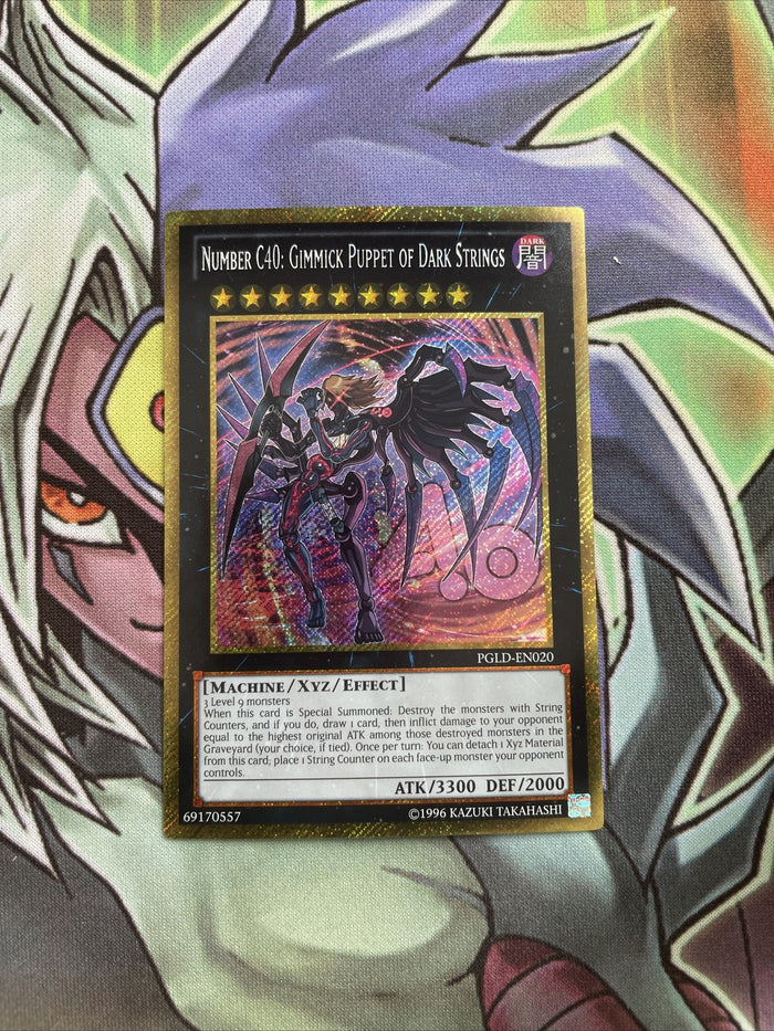 PGLD-EN020 Number C40: Gimmick Puppet Of Dark Strings Gold Secret UNL NM Yugioh