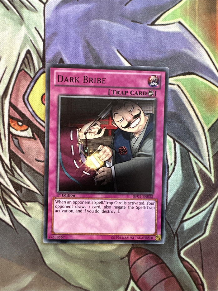 BP01-EN055 Dark Bribe Black Rare 1st Edition NM Yugioh Card