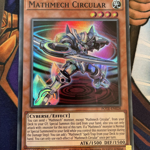 POTE-EN028 Mathmech Circular Super Rare 1st Edition NM Yugioh Card