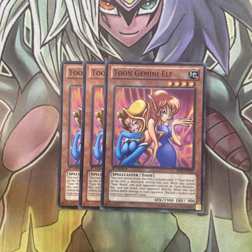 BP02-EN033 x3 Toon Gemini Elf Common Excellent Condition Yugioh