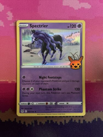Pokemon Card Spectrier Trick Or Trade Holo Rare 081/196 Near Mint