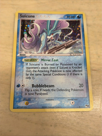 Pokémon TCG Suicune 4/17 Pop Series 2 (HP) Holo Rare (back)