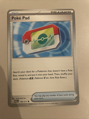 Poke Pad 198/217 Ascended Heros Card Near Mint Pokemon TCG