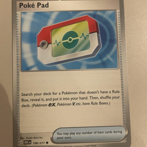 Poke Pad 198/217 Ascended Heros Card Near Mint Pokemon TCG