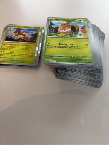 Pokemon - 112 Stellar Crown REVERSE HOLO card And 15 Holo - No Duplicates! (back)