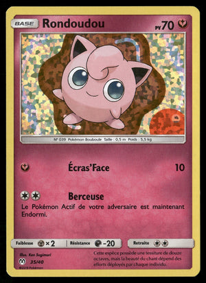 Pokemon Card Jigglypuff LP Mcdonald's 2019 holo 35/40