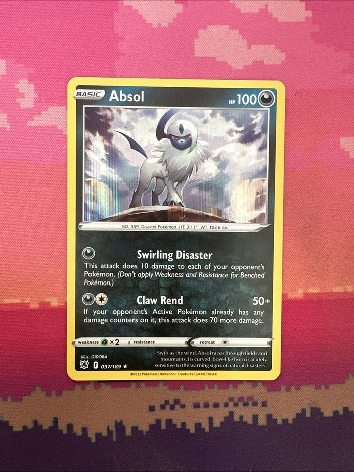 Pokemon Card Absol Astral Radiance Holo Rare 097/189 Near Mint