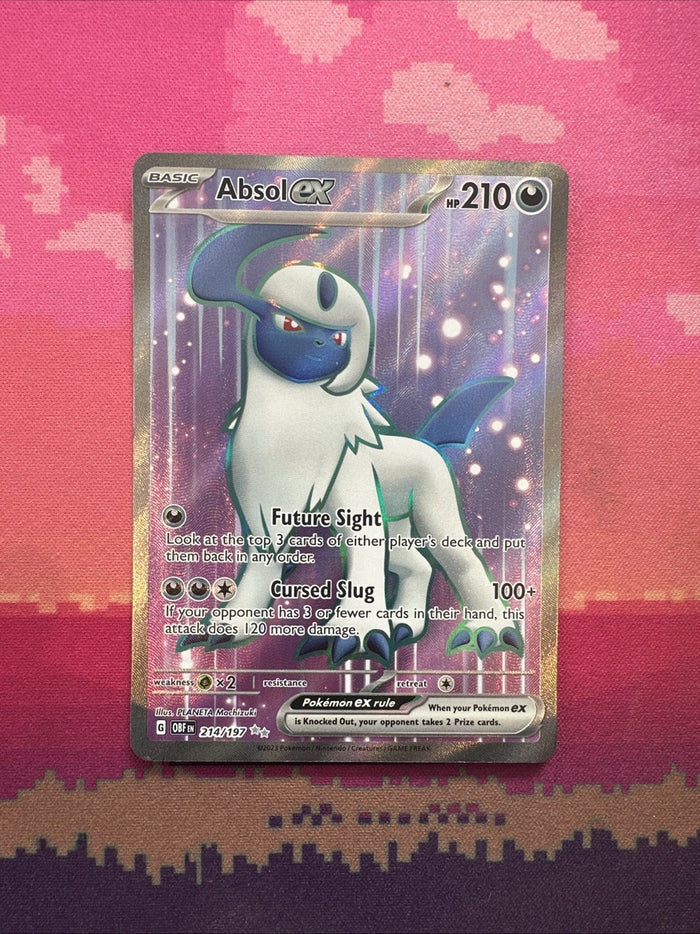 Pokemon Card Absol ex 214/197 Ultra Rare Obsidian Flames  Near Mint