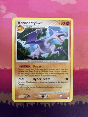 Pokemon Card Aerodactyl Arceus Rare 13/99 Near Mint