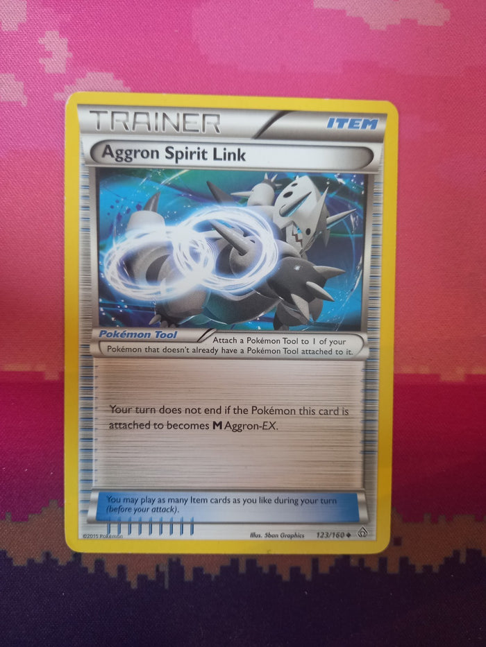 Pokemon Card Aggron Spirit Link Primal Clash 123/160 Near Mint