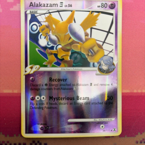 Pokemon Card Alakazam Rising Rivals Reverse Holo 38/111 Near Mint