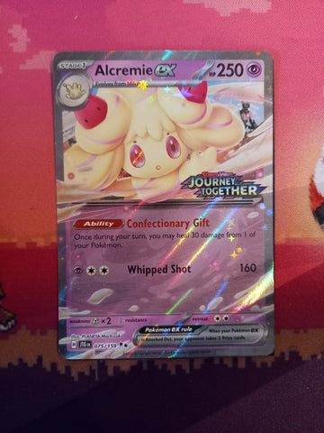 Pokemon Card Alcremie ex 075/159 STAMPED Journey Together 075/159 Near Mint