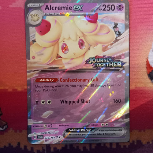 Pokemon Card Alcremie ex 075/159 STAMPED Journey Together 075/159 Near Mint