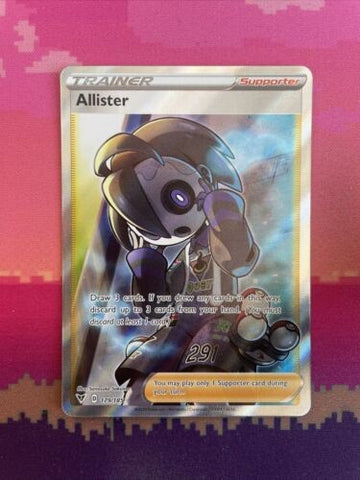 Pokemon Card Allister 179/185 Vivid Voltage Ultra Rare Near Mint