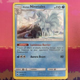 Pokemon Card Alolan Ninetales Burning Shadows CRACKED ICE Holo Rare 28/147 NM