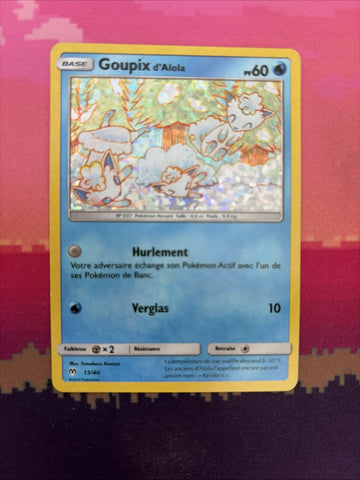 Pokemon Card Alolan Vulpix McDonald's 2019 Holo 13/40 Near Mint