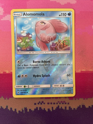 Pokemon Card Alomomola Guardians Rising Reverse Holo Uncommon 36/145 Near Mint