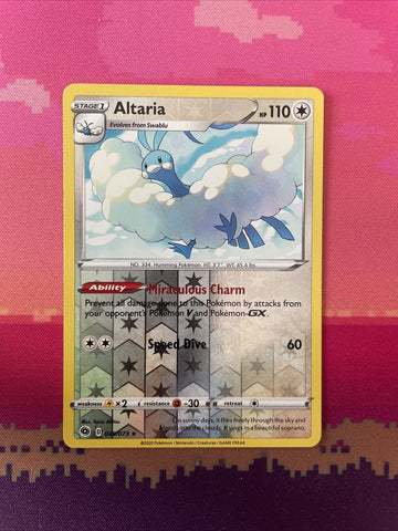 Pokemon Card Altaria Champion's Path Reverse Holo 049/073 Near Mint